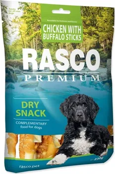 Pamlsek pro psa Rasco Premium Tyčinky buvolí obalené kuřecím masem 230 g