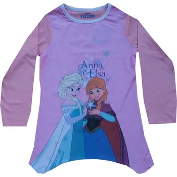 xcena Frozen Anna a Elsa tričko bavlněné růžové Velikost: 2 roky