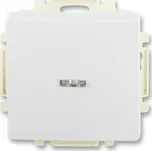 Přepínač střídavý s krytem, s průzorem, řazení 6, jasně bílá, ABB Swing / Swing L 3557G-A06341 B1