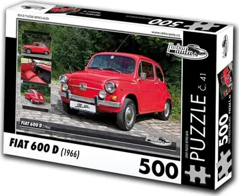 Puzzle KB Barko Retro-Auta Fiat 600 D 1966 500 dílků