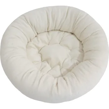 Pelíšek pro kočku Rajen kulatý pelíšek 50cm, vzor čistě krémový