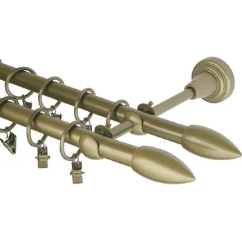 Garnýž Garnýž kovová 480 cm dvouřadá - dvojitá 16 špice double zlatá antik