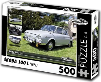 Puzzle KB Barko Retro-Auta Škoda 100 L (1971) 500 dílků