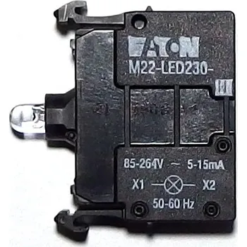 vypínač M22-LED230-W 230V kontrolka (bílá)