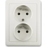 Zásuvka dvojnásobná, světle šedá, ABB Swing 5512G-C02349 S1