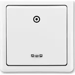 Tlačítkový ovládač zapínací se signal. dout., řazení 1/0S, jasně bílá, ABB Classic 3553-91289 B1