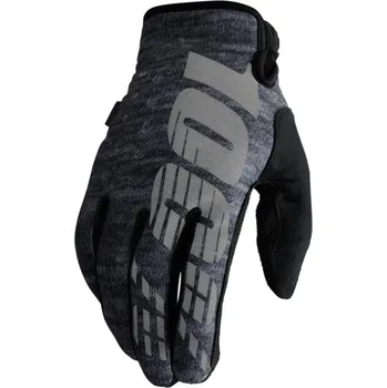 Moto rukavice Motokrosové rukavice do chladného počasí 100% BRISKER HEATHER GRAY (Rukavice pro BMX, MX, MTB)