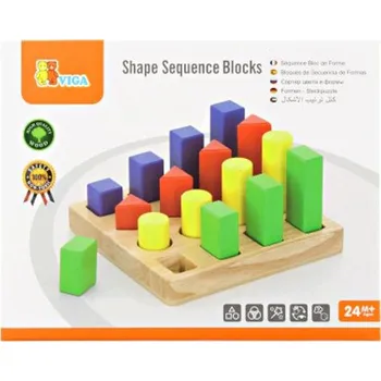 Dřevěná hračka Skládačka BARVY TVARY VELIKOSTI