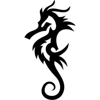 Samolepicí dekorace na vozidlo Samolepka mořský koníček na auto a motorku, tuning nálepka (1879)