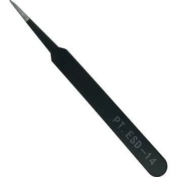 Péče o řasy a obočí Pinzeta antistatická rovná špičatá ESD-14