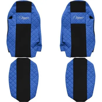 Kožené autopotahy MAN TGX, modré