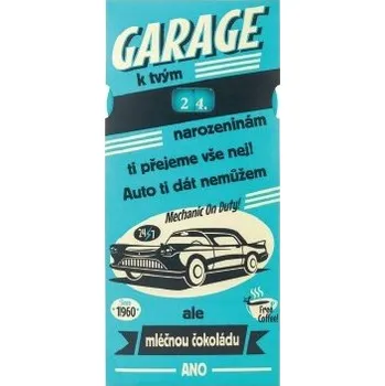 Cukrovinka Čokoláda k narozeninám s čísly Garage