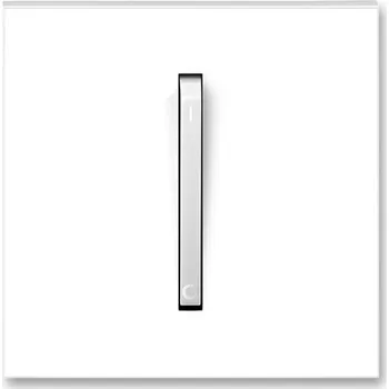 Elektrická zásuvka Kryt jednoduchý s páčkou (pro spínače řazení 3S), bílá/ledová bílá, ABB Neo 3559M-A00933 01