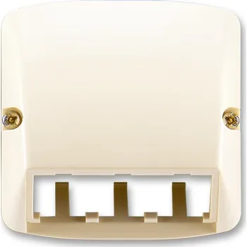 vypínač a zásuvka Kryt pro prvky Panduit Mini-Com nebo přístroj osvětlení s LED, slonová kost, ABB Tango 5014A-A00410 C