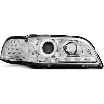 Přední světlomet Přední světla Devil Eyes Volvo S40/V40 96-00 chrom LED blinkr