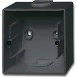 Krabice přístrojová jednonásobná pro lištové rozvody, mechová černá, ABB Future linear 2CKA001799A0923