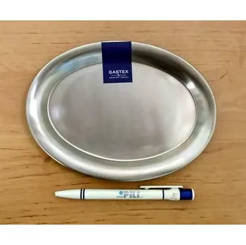 Podnos ovál nerez 19 x 14cm