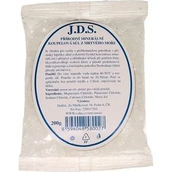 Koupelová sůl J.D.S. - Přírodní minerální koupelová sůl z Mrtvého moře 200g