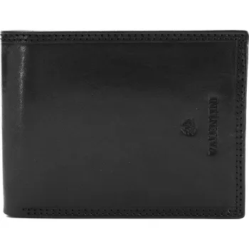 Peněženka Pánská mírně lesklá kožená peněženka Valentini 250E černá | KabelkyproVas.cz