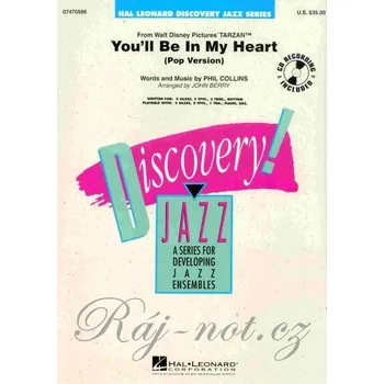You'll Be in My Heart (Pop Version) + CD easy jazz band (grade 1,5)