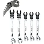 Klíče ploché na brzdové potrubí 8 - 12 mm, výkyvné, sada 5 dílů, Welzh (Welzh Werkzeug)