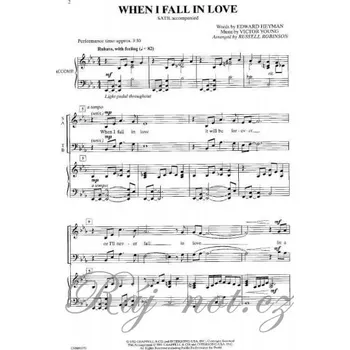 WHEN I FALL IN LOVE / SATB