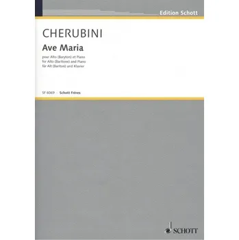 Cherubini: Ave Maria for alto (baritone) + klavír