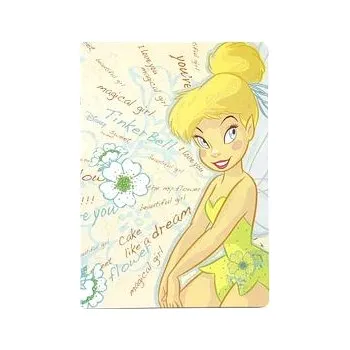 Školní sešit Zvonilka linkovaný A4 80 stránek 037828 žlutý, Tinker Bell