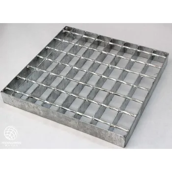 Terasové prkno Rošt - SP - svařovaný - ocel, žárový zinek / 34 x 38 / 30 x 2 / 1000 x 1000 mm