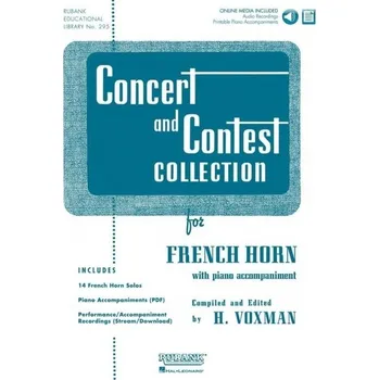 CONCERT & CONTEST COLLECTIONS + Audio Online / lesní roh + klavír (PDF)