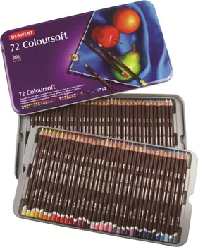 Pastelka Derwent Coloursoft 72 ks extra syté barvy