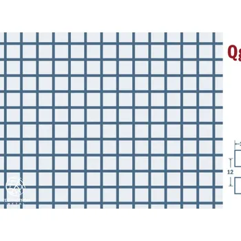 Plech Qg 10-12; tloušťka 1,5 mm, Děrovaný nerezový plech 1.4301 - 1.4307
