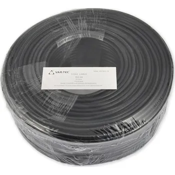 Video kabel XtendLan | VAR-TEC - (1206-044) - COAX RG-59/100 OUTDOOR Kabel, koaxiální, 75Ohm, PE, balení 100m, 0,81mm 9071628