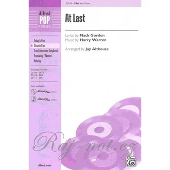 AT LAST pro sbor SSA a klavír