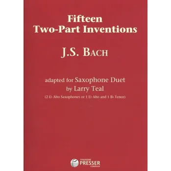 BACH: Fifteen Two-Part Inventions for Saxophone Duet (AA or AT) / 15 duet pro dva saxofony