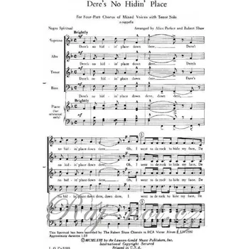Dere's No Hidin' Place / SATB a cappella