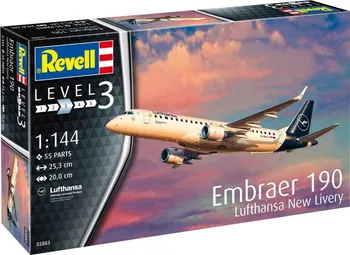 Plastikový model Revell Embraer 190 Lufthansa New Livery 1:144