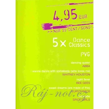 5x DANCE CLASSICS klavír/zpěv/kytara