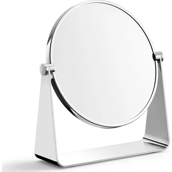 Zrcadlo kosmetické zrcátko stojací lesklé nerezové ZACK