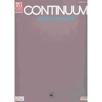 CONTINUUM, music by John Mayer (zpěv/kytara + tabulatura)