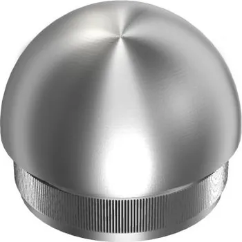 Zábradlí Hahn Steel Kulatá záslepka pro trubku O42,4 x 2,0 mm, broušená, AISI 304