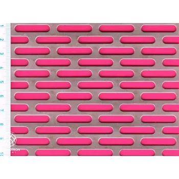 Plech Lv 5x25-30; tloušťka 1 mm, Děrovaný ocelový plech DC01-DC05