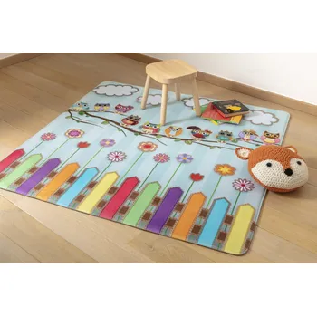 Koberec Vopi Dětský koberec Ultra Soft Sova 1803 90x130 cm