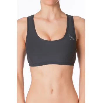 Dragonfly,Fitness podprsenka Sporty 10, šedá XS