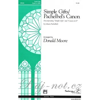 Simple Gifts / Pachelbel's Canon // 2-PART MIX or SSA* + piano