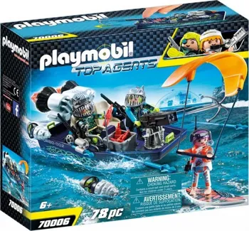 Stavebnice Playmobil Playmobil 70006 Team Shark Loď s harpunou