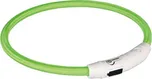 Trixie Svítící kroužek USB zelený