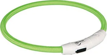 Obojek pro psa Trixie Svítící kroužek USB zelený