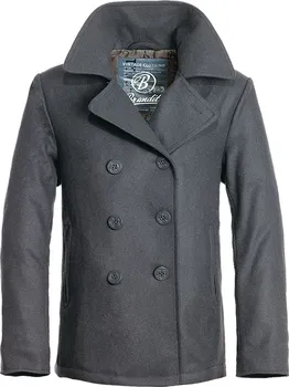 Pánský zimní kabát Brandit Pea Coat antracitový