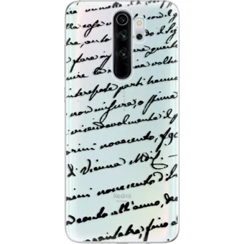 Pouzdro na mobilní telefon Odolné silikonové pouzdro iSaprio - Handwriting 01 - black - Xiaomi Redmi Note 8 Pro